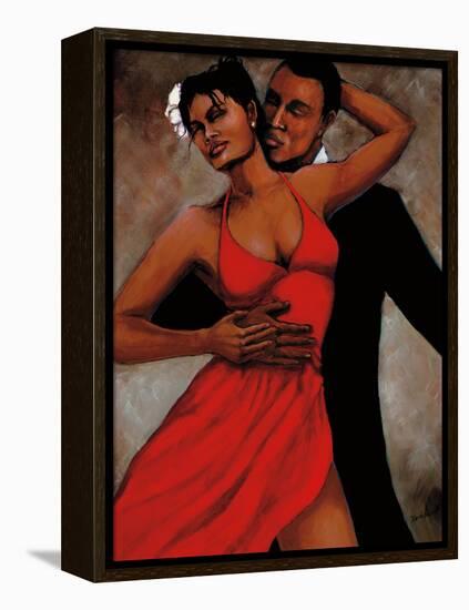 Fantasy in Red-Monica Stewart-Framed Stretched Canvas