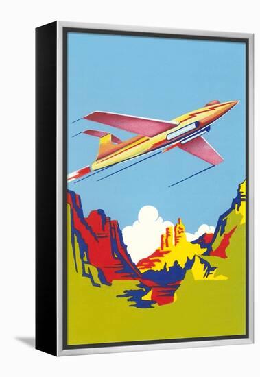 Fantasy Jet over Canyonlands-null-Framed Stretched Canvas