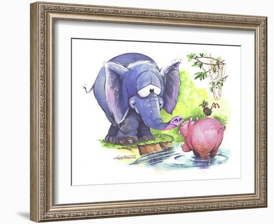 Fantasy Jungle-Nate Owens-Framed Giclee Print