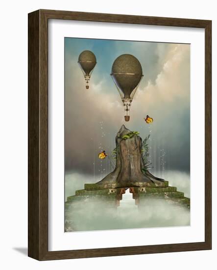 Fantasy Landscape-justdd-Framed Art Print