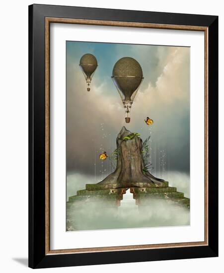 Fantasy Landscape-justdd-Framed Art Print