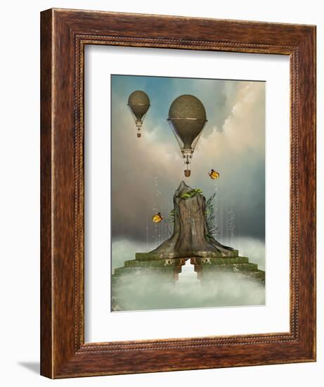 Fantasy Landscape-justdd-Framed Art Print