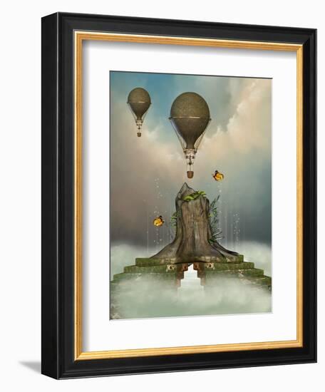 Fantasy Landscape-justdd-Framed Art Print