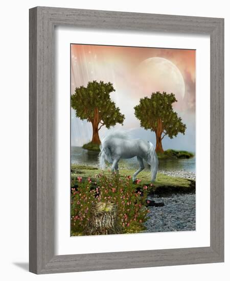 Fantasy Landscape-justdd-Framed Art Print