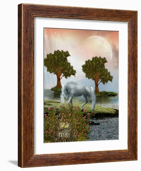 Fantasy Landscape-justdd-Framed Art Print