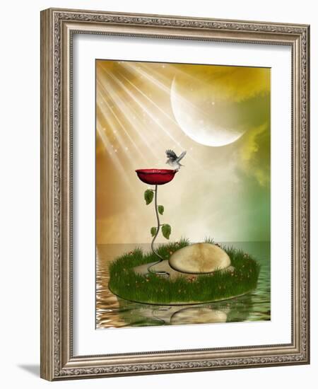 Fantasy Landscape-justdd-Framed Art Print