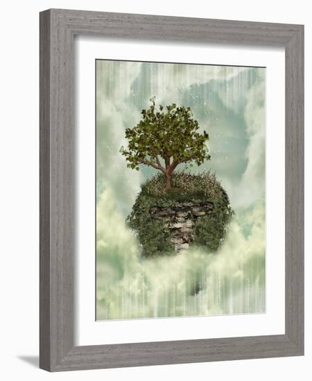 Fantasy Landscape-justdd-Framed Art Print