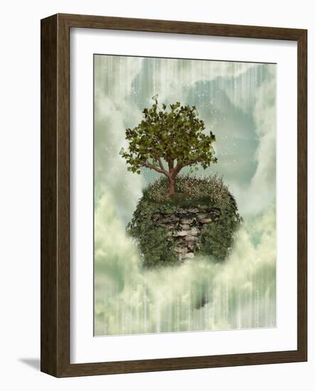 Fantasy Landscape-justdd-Framed Art Print