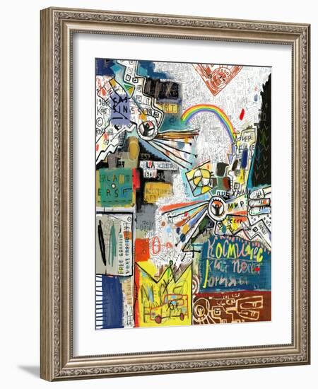 Fantasy on Outer Space and Space Technology-Dmitriip-Framed Art Print
