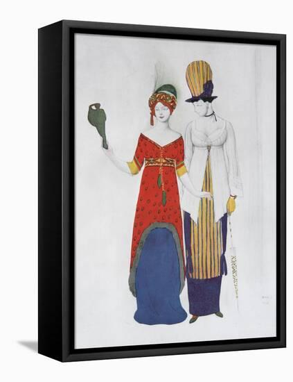 Fantasy on the Theme Modern Dress, 1910-Léon Bakst-Framed Premier Image Canvas