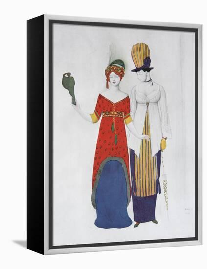 Fantasy on the Theme Modern Dress, 1910-Léon Bakst-Framed Premier Image Canvas
