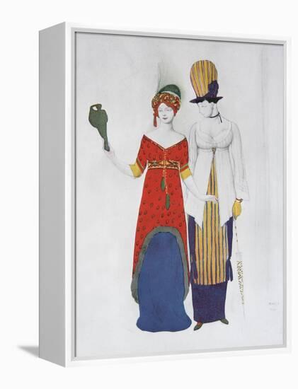 Fantasy on the Theme Modern Dress, 1910-Léon Bakst-Framed Premier Image Canvas