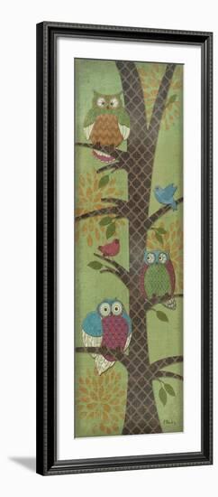 Fantasy Owls Panel I-Paul Brent-Framed Art Print