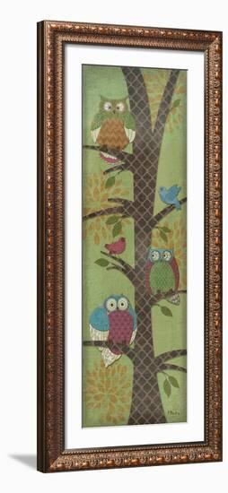 Fantasy Owls Panel I-Paul Brent-Framed Art Print