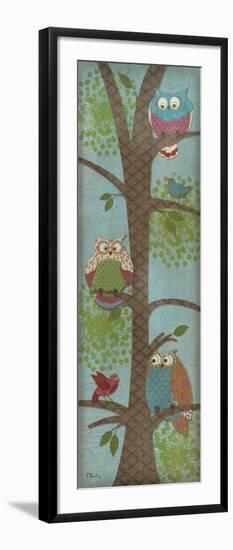 Fantasy Owls Panel II-Paul Brent-Framed Art Print