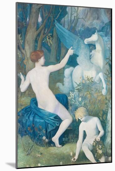 Fantasy Par Puvis De Chavannes, Pierre Cecil (1824-1898), 1866 - Oil on Canvas, 263,5X149 - Ohara M-Pierre Puvis de Chavannes-Mounted Giclee Print