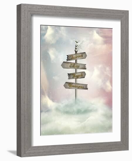 Fantasy Signage-justdd-Framed Art Print