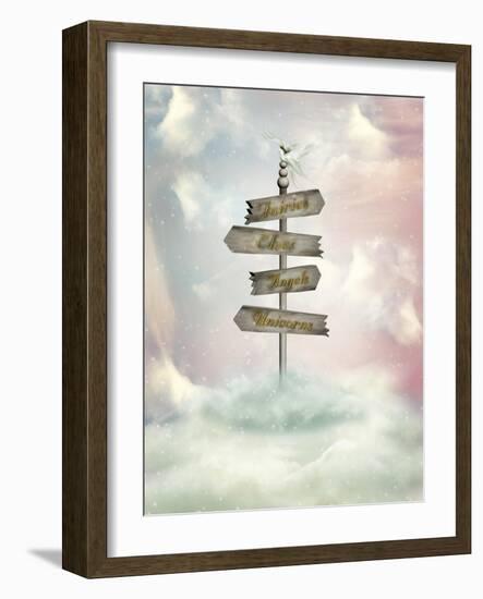 Fantasy Signage-justdd-Framed Art Print