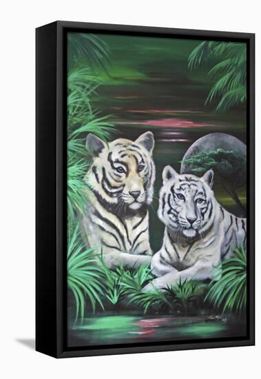 Fantasy Tigers-Sue Clyne-Framed Premier Image Canvas