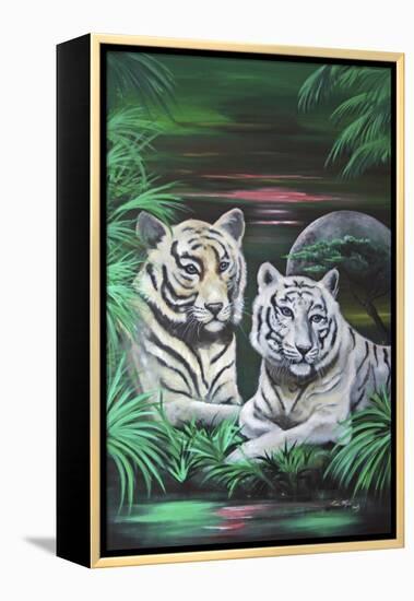 Fantasy Tigers-Sue Clyne-Framed Premier Image Canvas