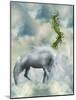 Fantasy White Horse-justdd-Mounted Art Print