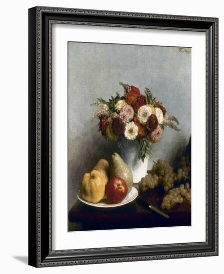 Fantin-Latour: Fruits, 1865-Henri Fantin-Latour-Framed Giclee Print