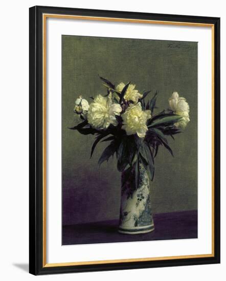 Fantin-Latour: Peonies, 1872-Henri Fantin-Latour-Framed Giclee Print