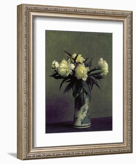 Fantin-Latour: Peonies, 1872-Henri Fantin-Latour-Framed Giclee Print