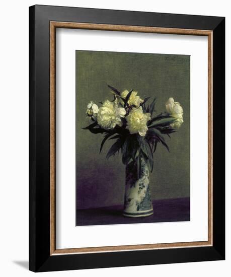 Fantin-Latour: Peonies, 1872-Henri Fantin-Latour-Framed Giclee Print