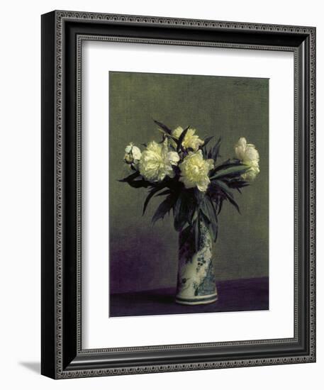 Fantin-Latour: Peonies, 1872-Henri Fantin-Latour-Framed Giclee Print