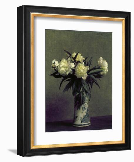 Fantin-Latour: Peonies, 1872-Henri Fantin-Latour-Framed Giclee Print