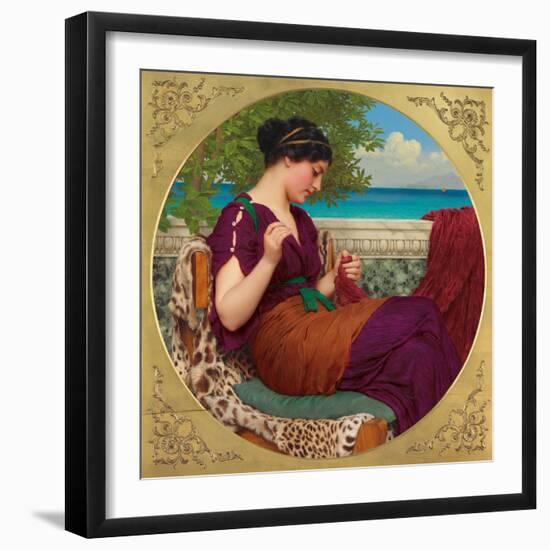 Far Away Thoughts, 1911-John William Godward-Framed Giclee Print