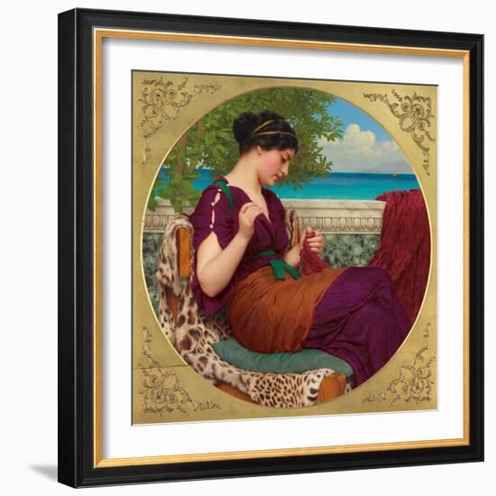 Far Away Thoughts, 1911-John William Godward-Framed Giclee Print