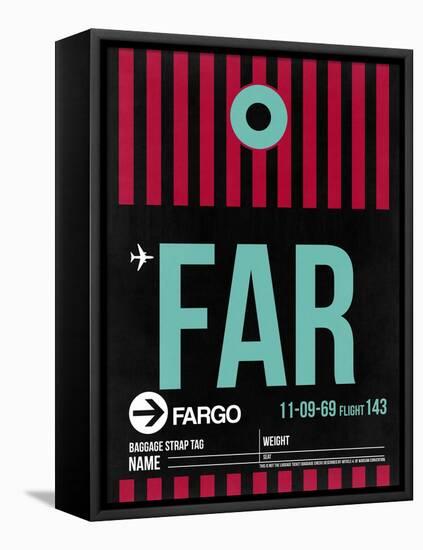 FAR Fargo Luggage Tag I-NaxArt-Framed Stretched Canvas