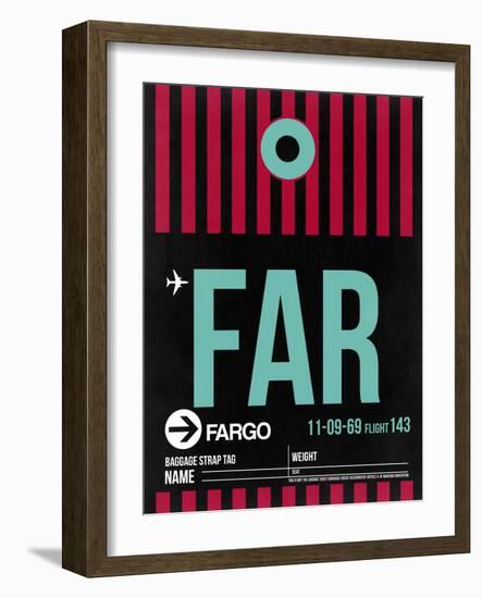 FAR Fargo Luggage Tag I-NaxArt-Framed Art Print