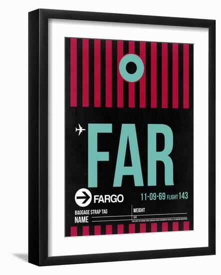 FAR Fargo Luggage Tag I-NaxArt-Framed Art Print