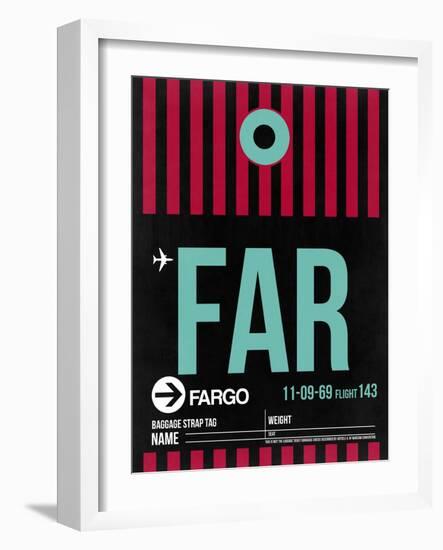 FAR Fargo Luggage Tag I-NaxArt-Framed Art Print