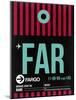 FAR Fargo Luggage Tag I-NaxArt-Mounted Art Print