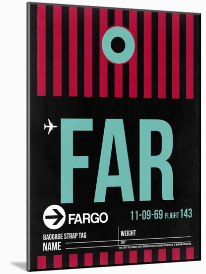 FAR Fargo Luggage Tag I-NaxArt-Mounted Art Print