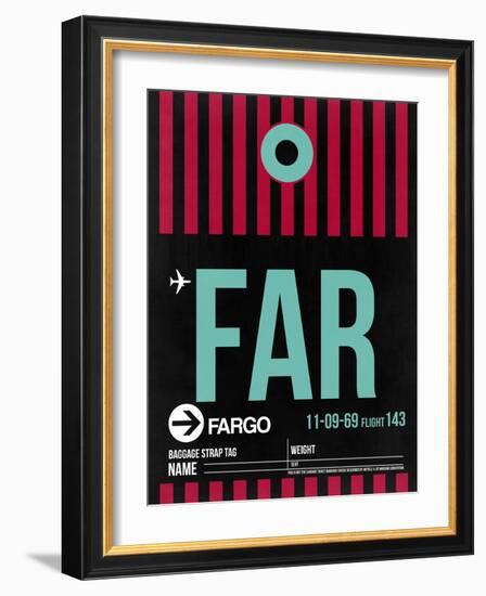 FAR Fargo Luggage Tag I-NaxArt-Framed Art Print