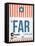 FAR Fargo Luggage Tag II-NaxArt-Framed Stretched Canvas