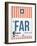 FAR Fargo Luggage Tag II-NaxArt-Framed Art Print