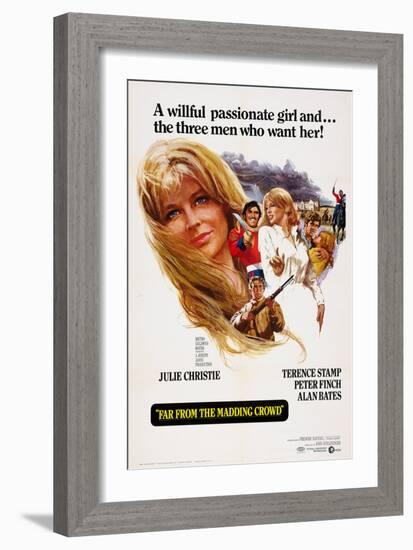 Far from the Madding Crowd, Julie Christie, Peter Finch, Terence Stamp, Alan Bates, 1967-null-Framed Art Print