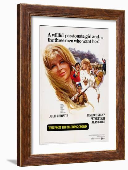 Far from the Madding Crowd, Julie Christie, Peter Finch, Terence Stamp, Alan Bates, 1967-null-Framed Art Print