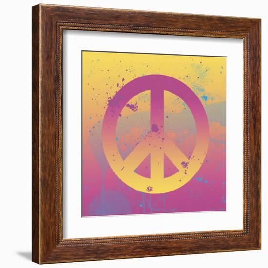 Far-out Peace-Erin Clark-Framed Art Print