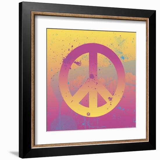 Far-out Peace-Erin Clark-Framed Art Print