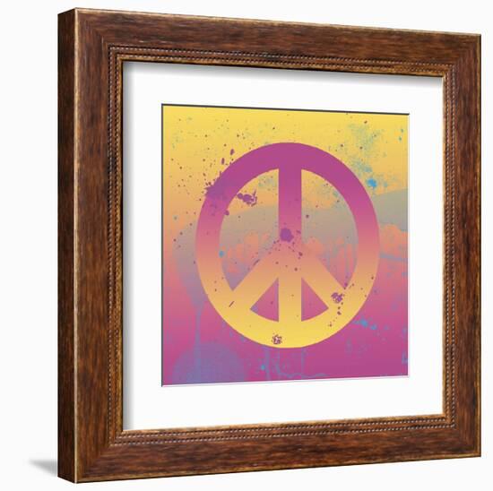 Far-out Peace-Erin Clark-Framed Art Print