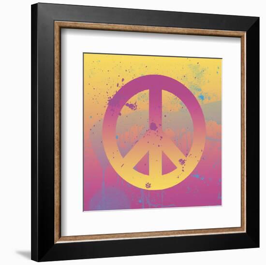 Far-out Peace-Erin Clark-Framed Art Print