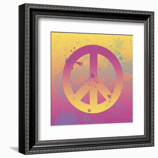 Far-out Peace-Erin Clark-Framed Art Print