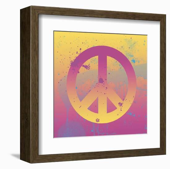 Far-out Peace-Erin Clark-Framed Art Print